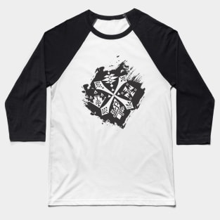 Guild Crest Splash BLACK Baseball T-Shirt